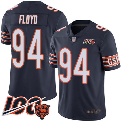 Chicago Bears Limited Navy Blue Men Leonard Floyd Home Jersey NFL Football #94 100th Season